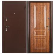 Дверь ПРИМА (2066/980/R) Антик медь/Дуб коньяк
